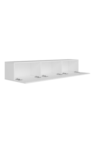 Meuble TV mural 3 abattants - 150 x 30 x 32 cm