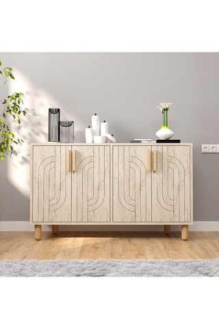 Buffet 4 portes Rodney - 120 x 73,6 x 29,6 cm