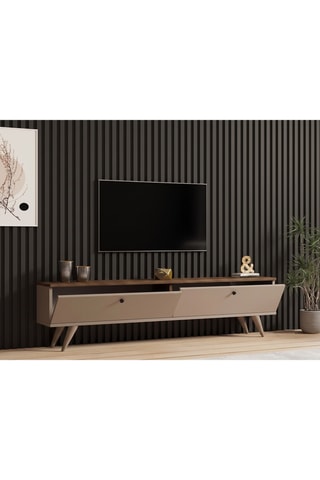 Meuble TV 2 portes - 160 x 40 x 25 cm