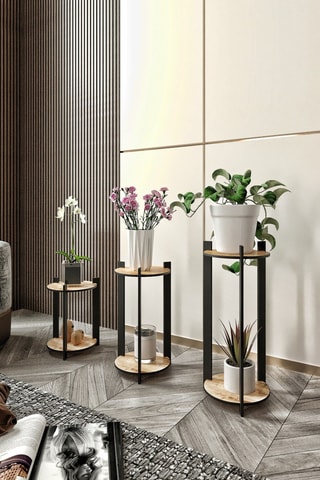 3 supports pour plante - 23 x 50 x 23 cm