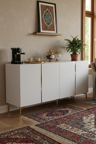 Console 4 portes - 150 x 75 x 32 cm