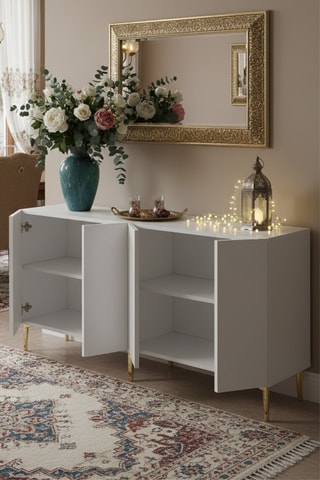 Console 4 portes - 150 x 75 x 32 cm