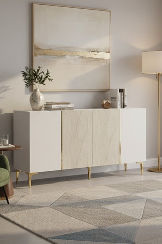 Console 4 portes - 150 x 75 x 32 cm