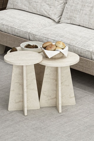 3 tables gigognes - 40 x 40 x 39 / 35 x 35 x 42 / 30 x 45 x 30 cm