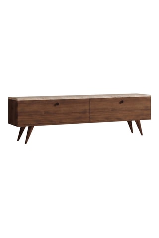 Meuble TV 2 portes - 140 x 40 x 25 cm