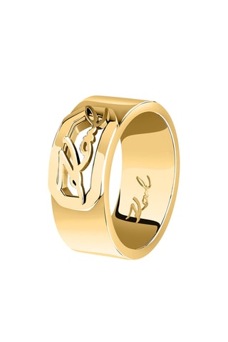 Anello laminato oro giallo - Misura 52