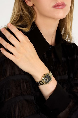 Orologio al quarzo in acciaio laminato oro giallo