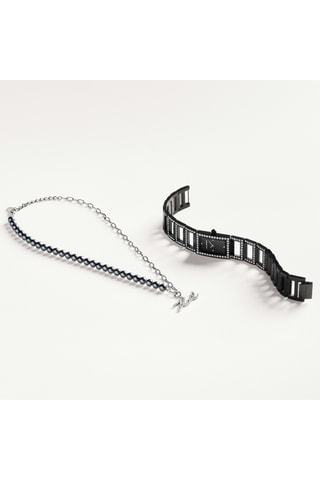 Orologio al quarzo in acciaio - Nero