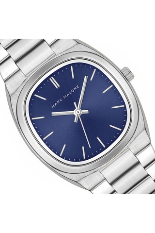 Stalen en Doublé Ion Zilver Quartz Horloge