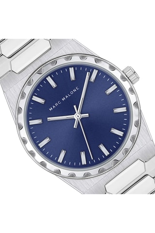 Stalen en Doublé Zilveren Ion Quartz Horloge