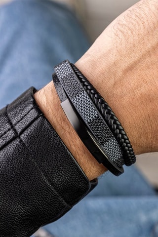 Bracelet - Noir et bleu marine - Marc Malone