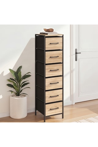 Comò 6 cassetti  Iris - 30 x 120 x 30 cm