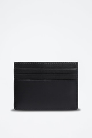Porte-cartes en cuir - Noir