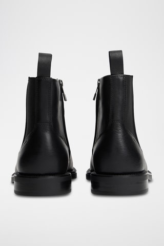 Botas de piel - Negro