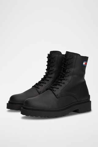Botas de piel - Negro