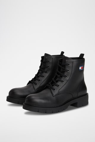 Bottines en cuir - Noir