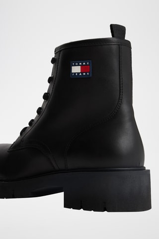 Bottines en cuir - Noir