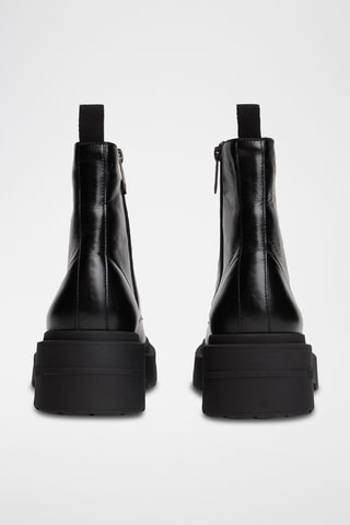 Bottines en cuir - Noir