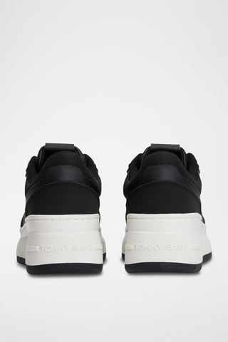 Baskets plateformes en cuir - Noir