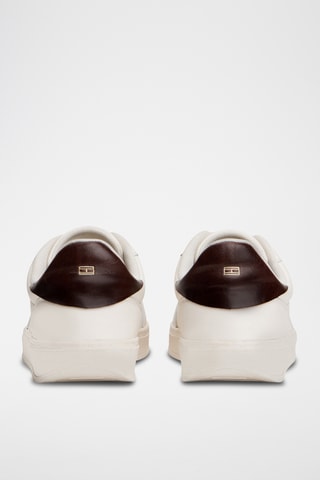 Baskets en cuir nappa - Ecru