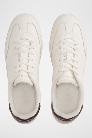 Baskets en cuir nappa - Ecru
