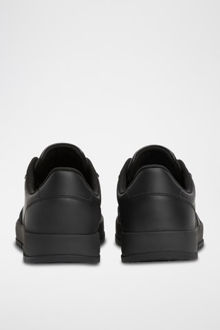 Zapatillas de piel - Negro