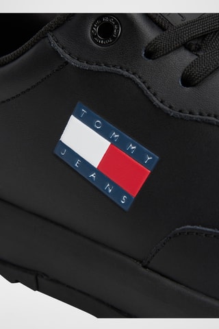 Zapatillas de piel - Negro