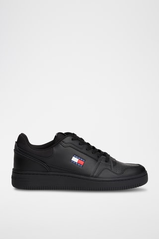 Zapatillas de piel - Negro