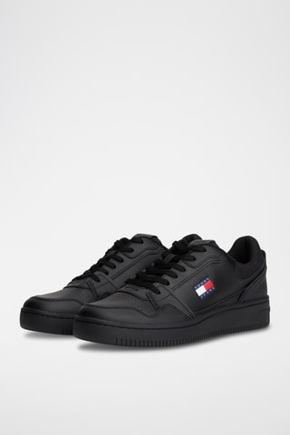 Zapatillas de piel - Negro