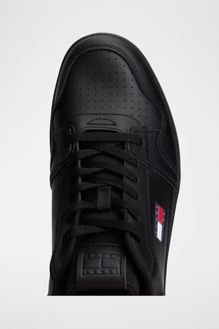 Zapatillas de piel - Negro