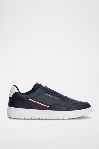 Zapatillas de piel - Azul noche