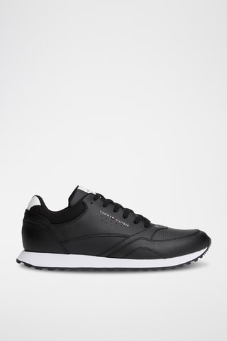 Zapatillas de piel - Negro