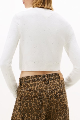 Pull court en coton biologique - Blanc