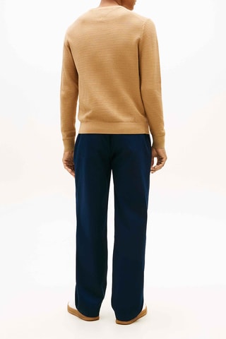 Jersey de algodón orgánico Texture Knit - Marrón