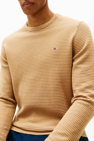 Jersey de algodón orgánico Texture Knit - Marrón