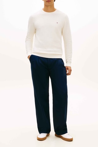 Jersey de algodón orgánico Texture Knit - Marfil
