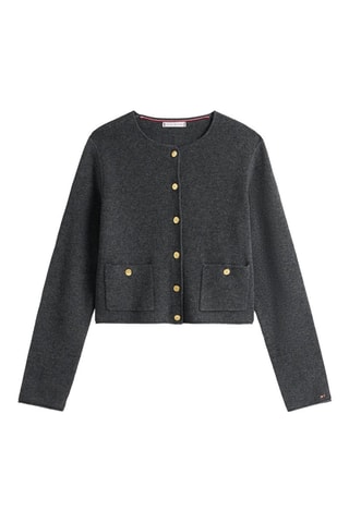 Gilet en laine - Gris foncé chiné