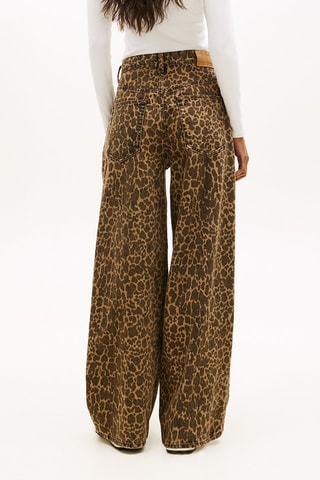Jean loose taille haute - Beige