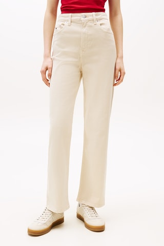 Jean slim taille haute - Ecru