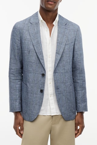 Veste en lin - Bleu marine