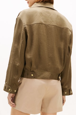 Veste en lin - Vert olive