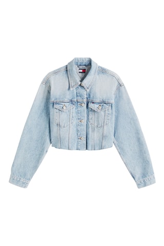 Veste courte en jean - Ciel