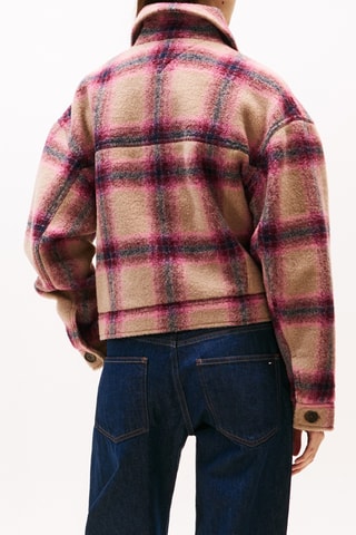 Veste en laine - Rose et beige