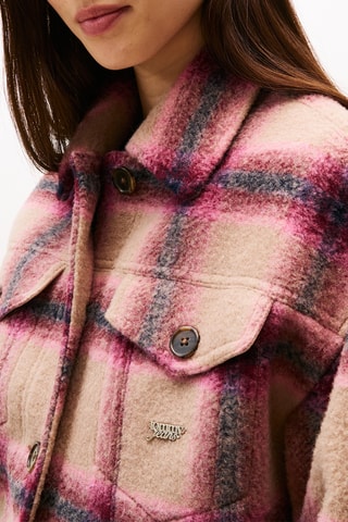 Veste en laine - Rose et beige