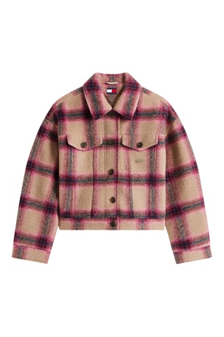Veste en laine - Rose et beige