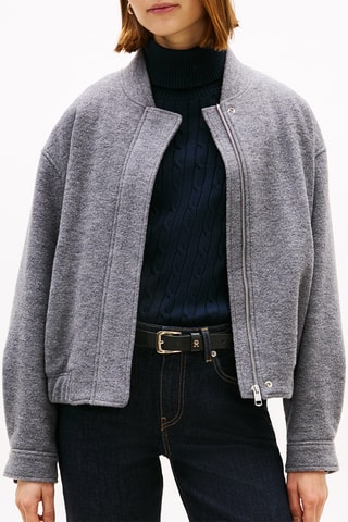 Veste en laine - Gris chiné