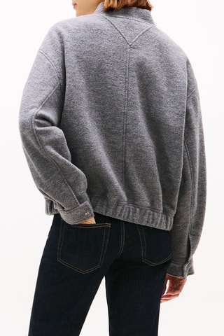 Veste en laine - Gris chiné