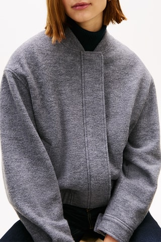 Veste en laine - Gris chiné