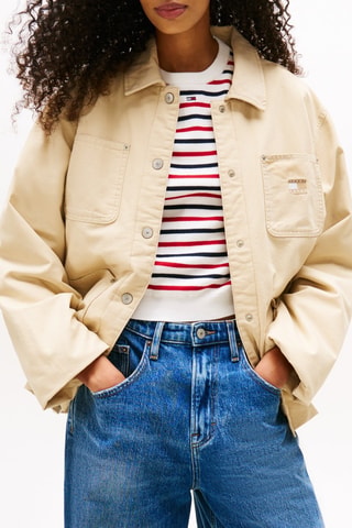 Veste en coton biologique - Taupe