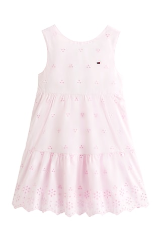 Robe en broderie anglaise - Rose